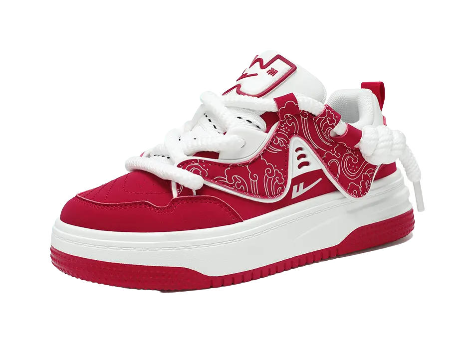 Warrior Abrasion Resistant Lightweight Height Increasing Low top Skateboard Shoes Unisex 