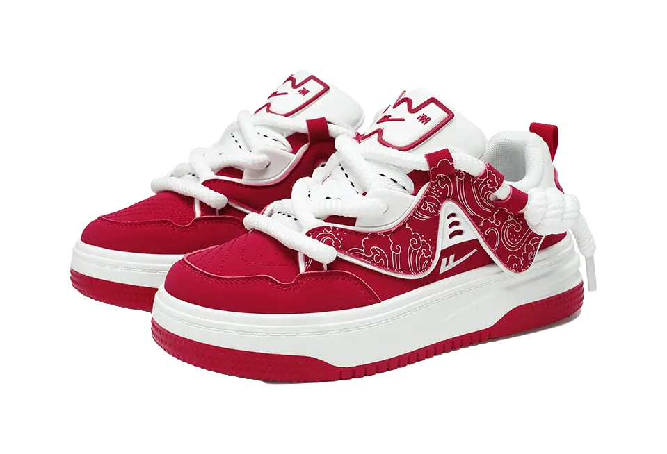 Warrior Abrasion Resistant Lightweight Height Increasing Low top Skateboard Shoes Unisex 