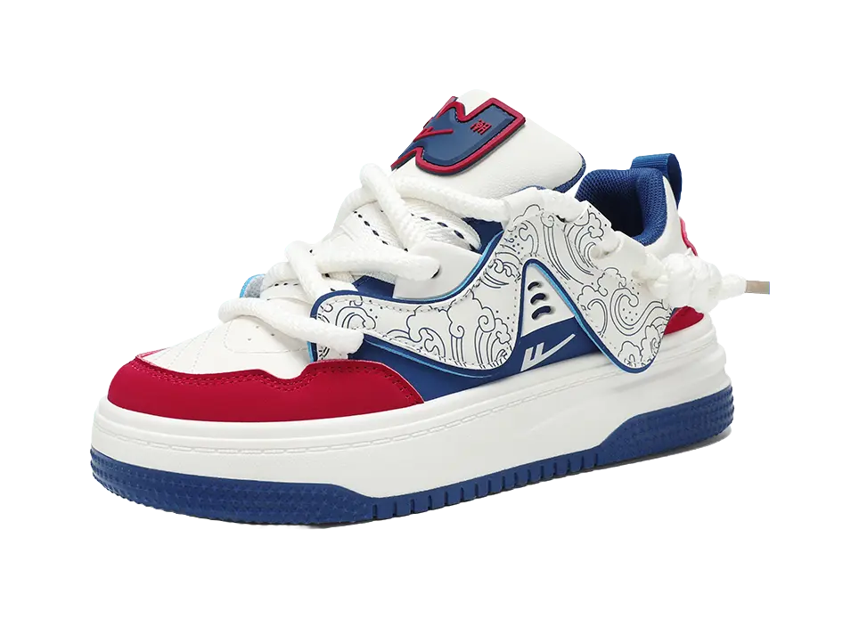 Warrior Abrasion Resistant Lightweight Height Increasing Low top Skateboard Shoes Unisex 