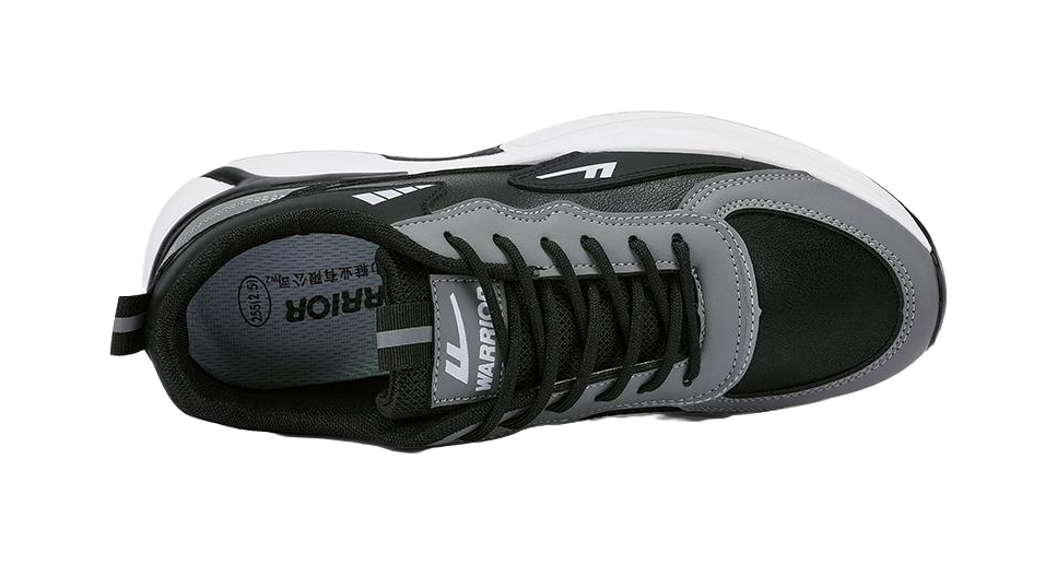 Warrior Abrasion Resistant Low top Casual Shoes Men's Black Gray 