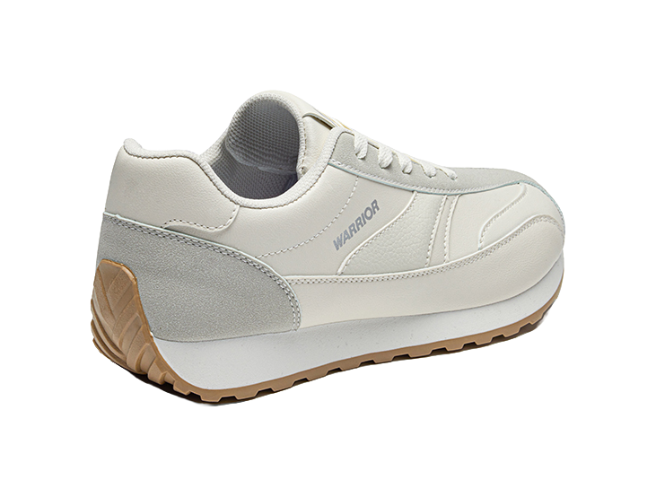 Warrior Abrasion Resistant, Breathable, Lightweight Low top Casual Shoes Unisex Ecru Gray 