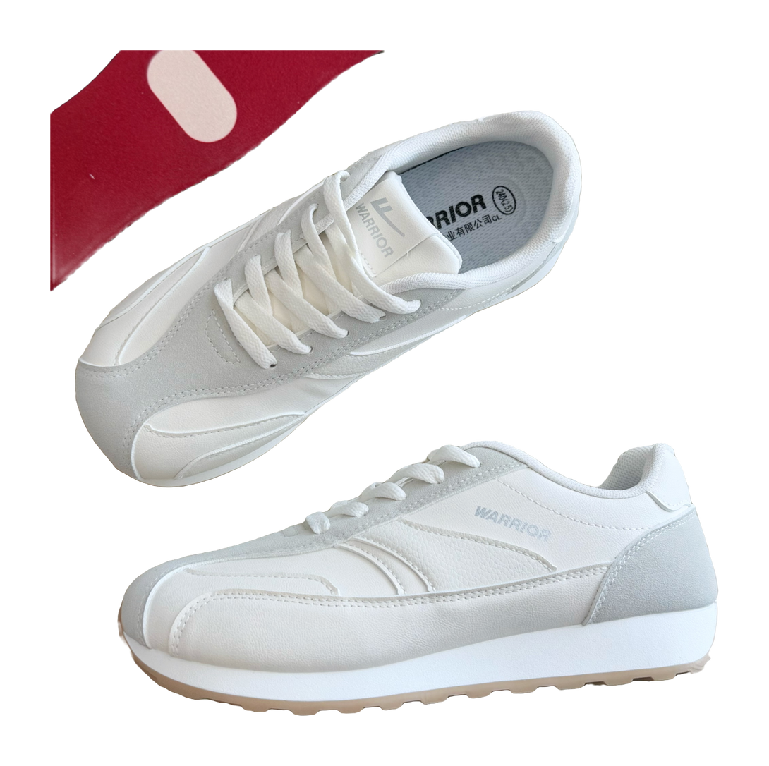 Warrior Abrasion Resistant, Breathable, Lightweight Low top Casual Shoes Unisex Ecru Gray 