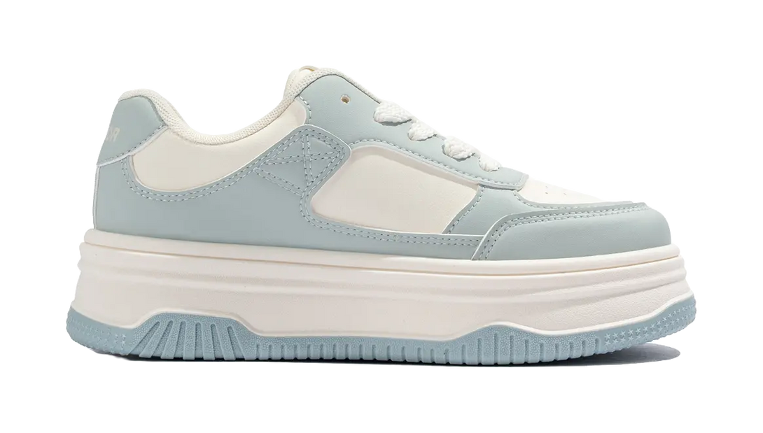 Warrior Abrasion Resistant, Lightweight, And Breathable Low Top Skateboard Shoes Women's Light Blue Beige 