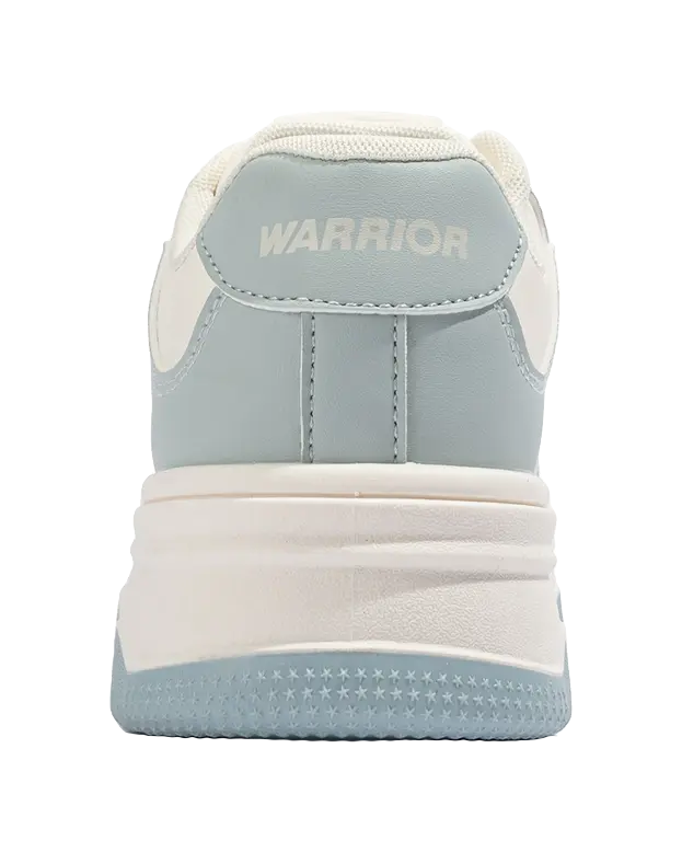 Warrior Abrasion Resistant, Lightweight, And Breathable Low Top Skateboard Shoes Women's Light Blue Beige 
