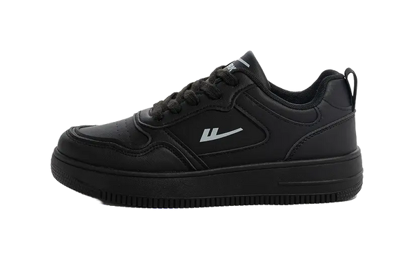 Warrior Abrasion Resistant, Lightweight, And Breathable Low top Skateboard Shoes Unisex Black 