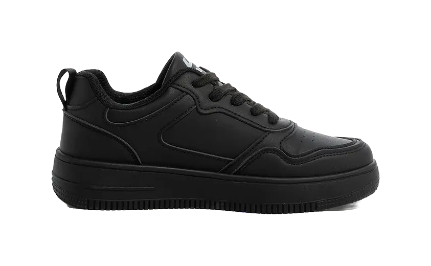 Warrior Abrasion Resistant, Lightweight, And Breathable Low top Skateboard Shoes Unisex Black 