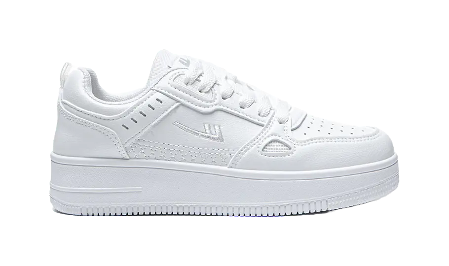 Warrior Air Force 1 Shiro Shoes, Students Selected Lightweight And Breathable Low top Skateboard Shoes Unisex White 