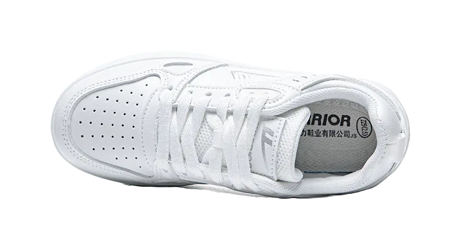 Warrior Air Force 1 Shiro Shoes, Students Selected Lightweight And Breathable Low top Skateboard Shoes Unisex White 