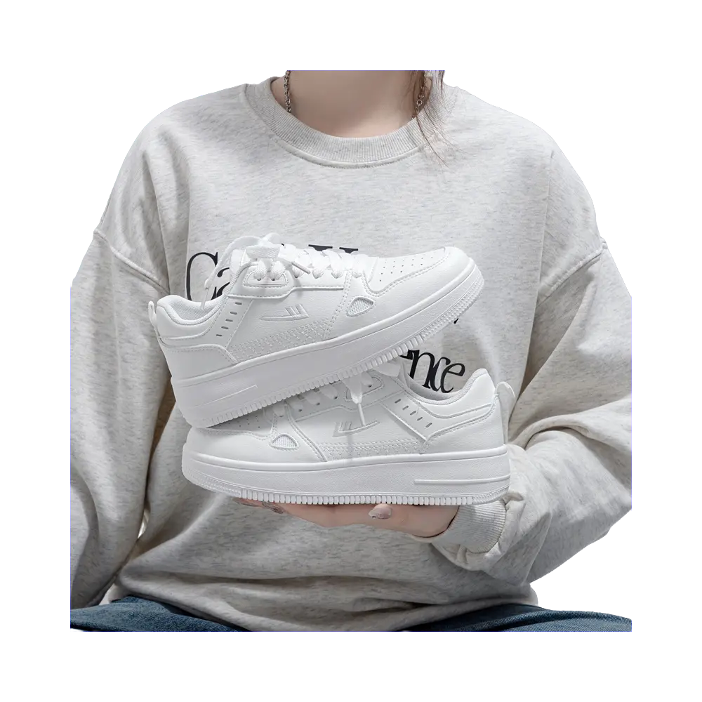 Warrior Air Force 1 Shiro Shoes, Students Selected Lightweight And Breathable Low top Skateboard Shoes Unisex White 