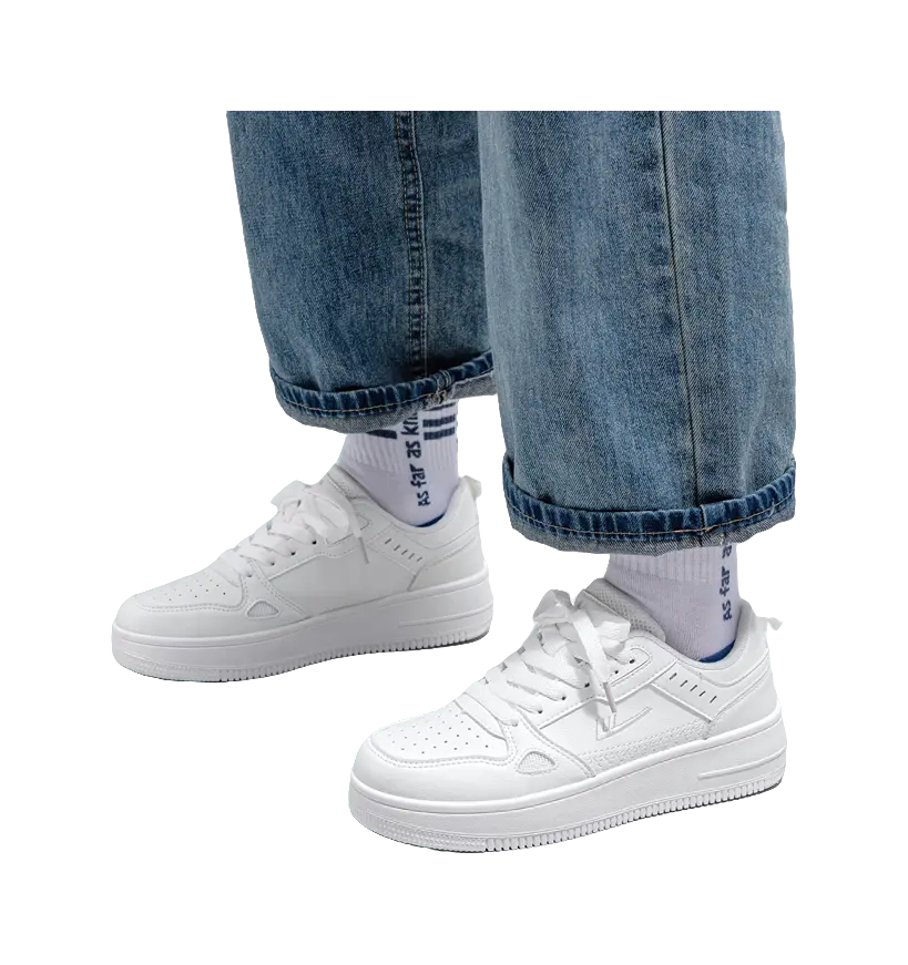 Warrior Air Force 1 Shiro Shoes, Students Selected Lightweight And Breathable Low top Skateboard Shoes Unisex White 