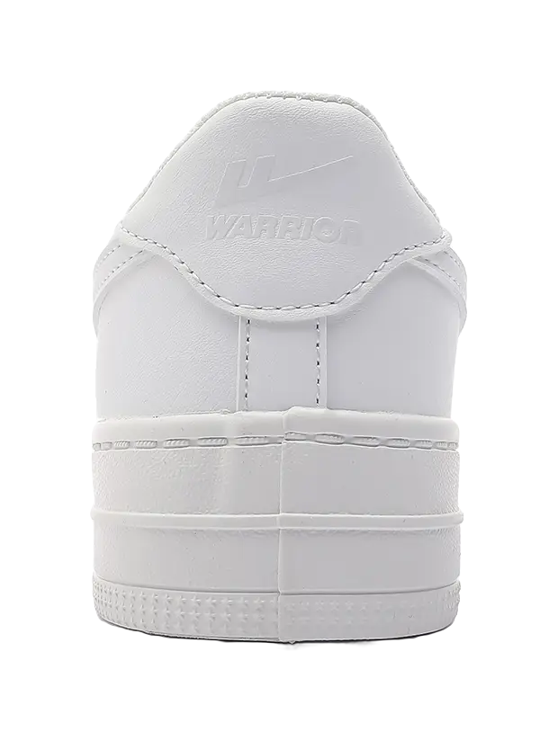 Warrior Air Force 1 White Sneakers Wear-Resistant Lightweight Height Increasing Low-Top Skateboard Shoes Unisex White 