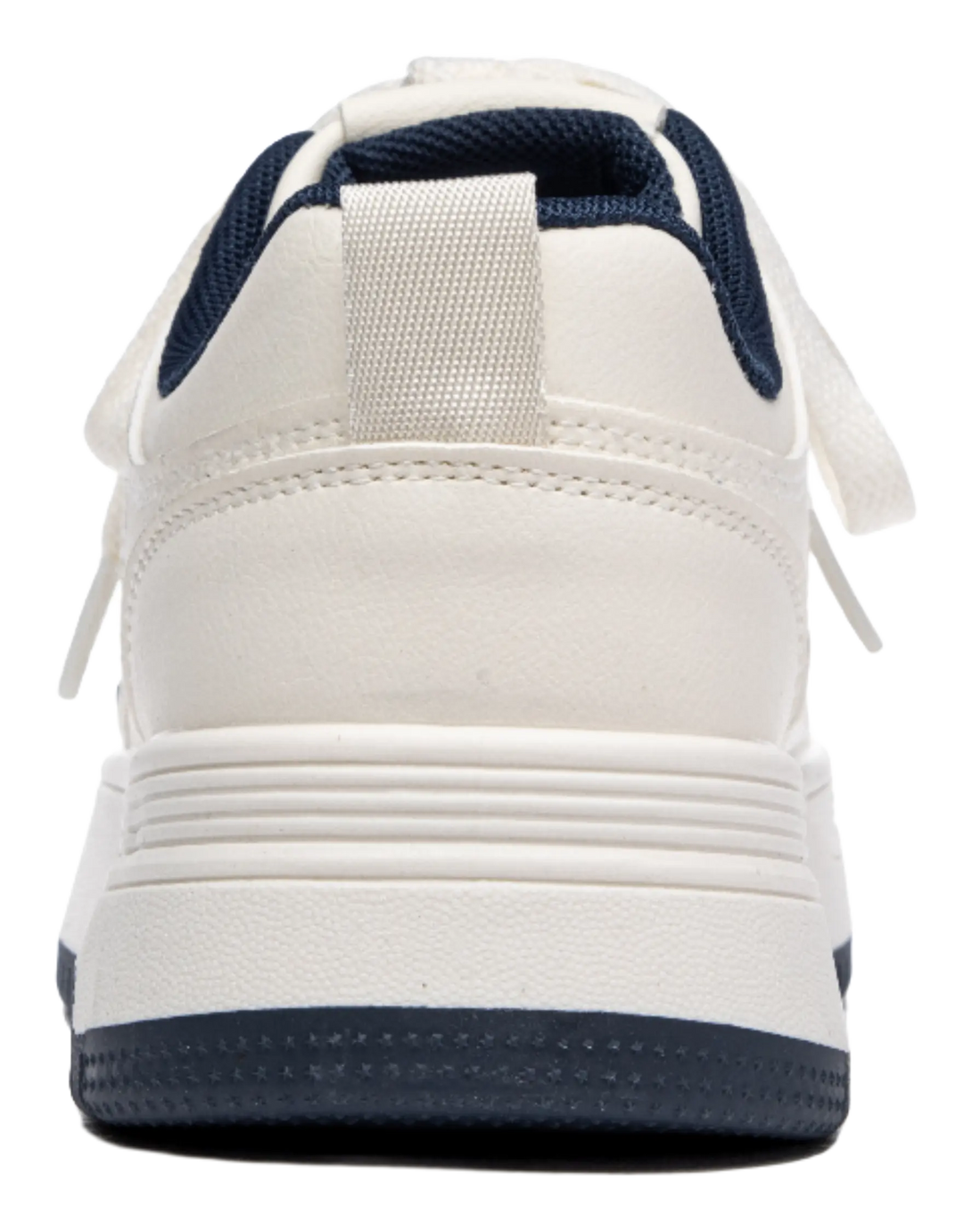 Warrior Anti Slip And Wear Resistant Height Increasing Low Top Skateboard Shoes Unisex Beige Dark Blue 