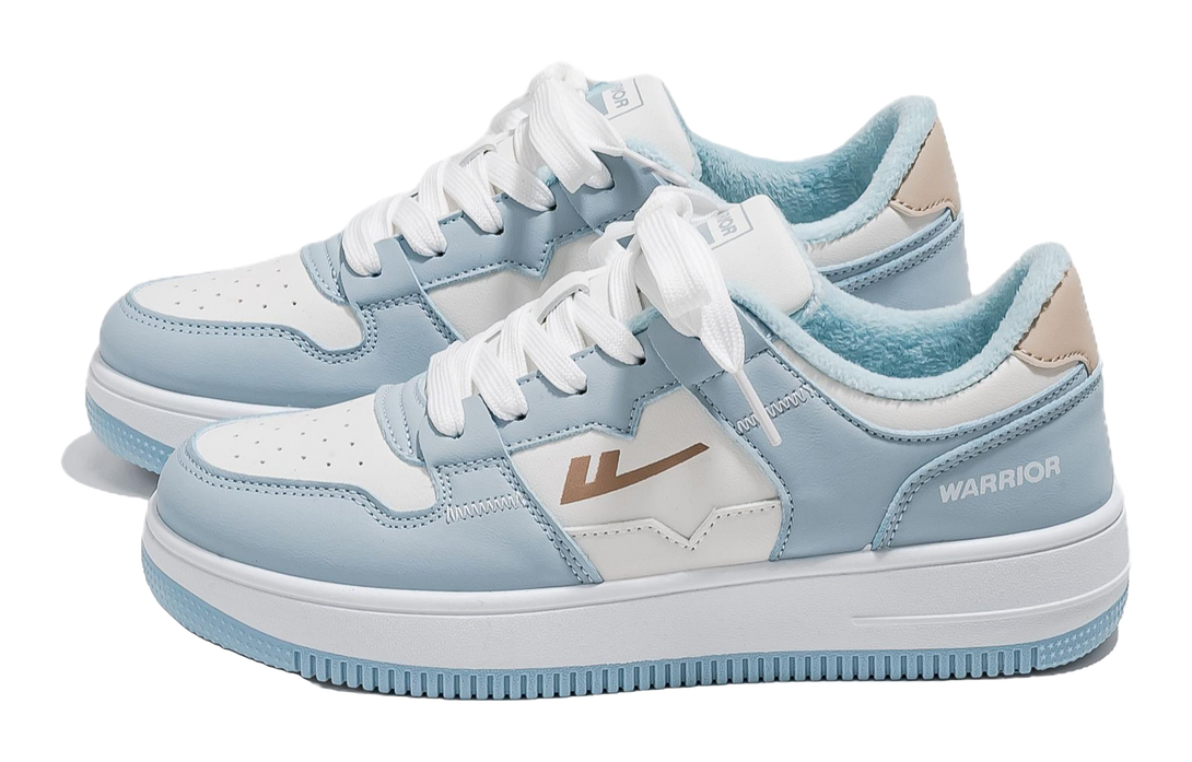 Warrior Anti-Slip Wear-Resistant Low-Top Casual Shoes Unisex Beige 