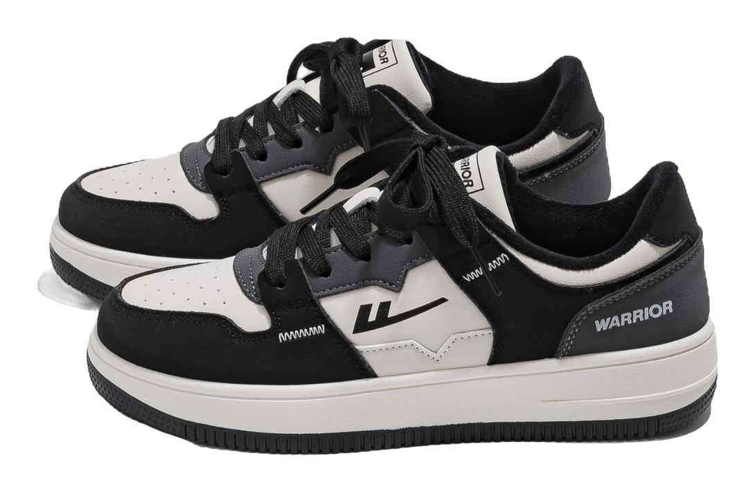 Warrior Anti-Slip Wear-Resistant Low-Top Casual Shoes Unisex Beige 