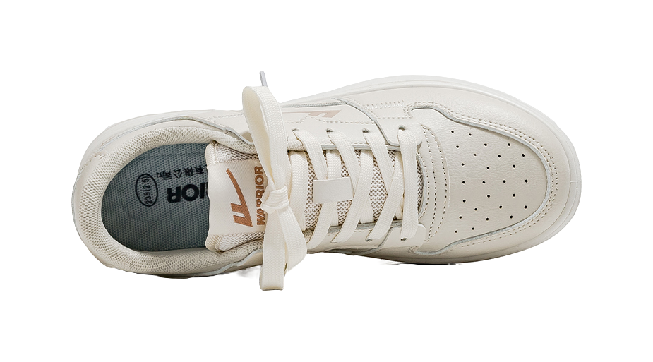 Warrior Anti-Slip Wear-Resistant Low-Top Casual Shoes Unisex Beige 