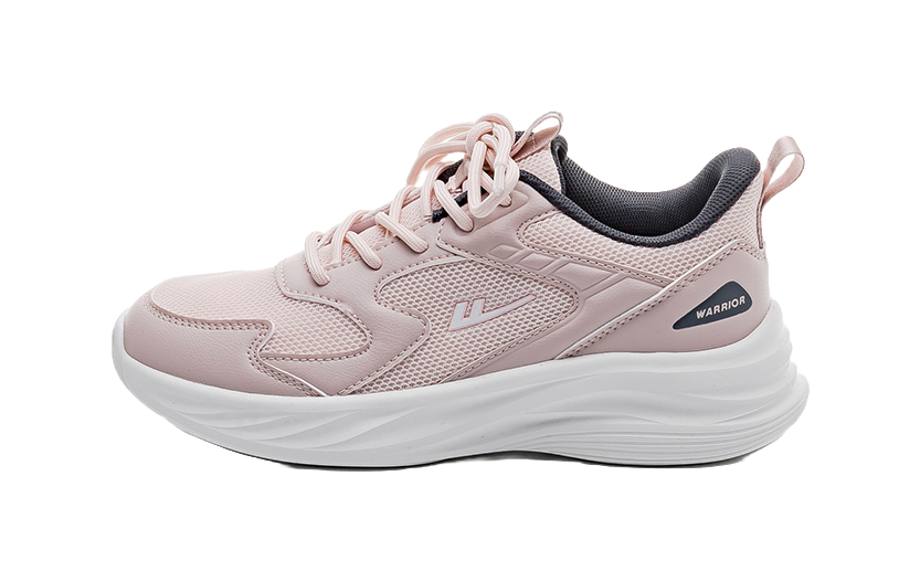 Warrior Breathable And Lightweight Low top Casual Running Shoes Unisex White Gray 