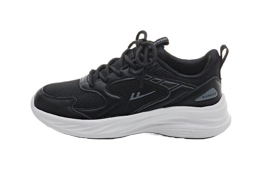 Warrior Breathable And Lightweight Low top Casual Running Shoes Unisex White Gray 