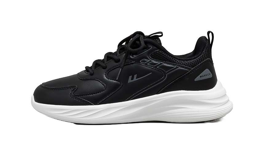 Warrior Breathable And Lightweight Low top Casual Running Shoes Unisex White Gray 