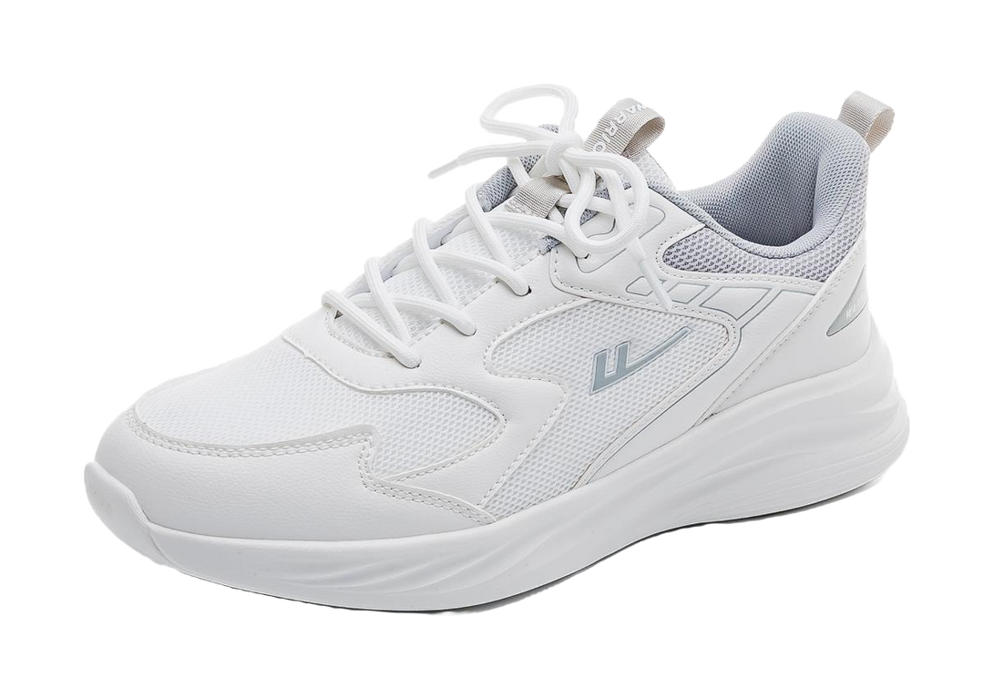 Warrior Breathable And Lightweight Low top Casual Running Shoes Unisex White Gray 