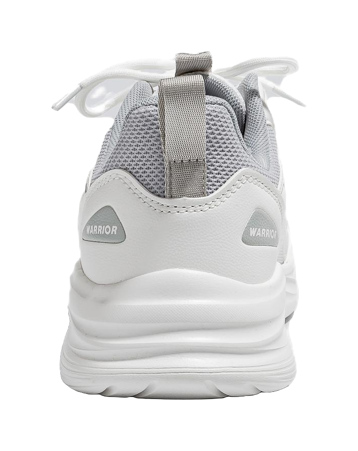 Warrior Breathable And Lightweight Low top Casual Running Shoes Unisex White Gray 