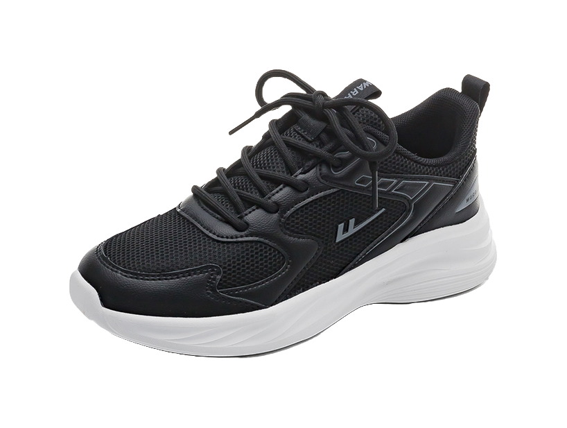 Warrior Breathable And Lightweight Low top Casual Running Shoes Unisex White Gray 