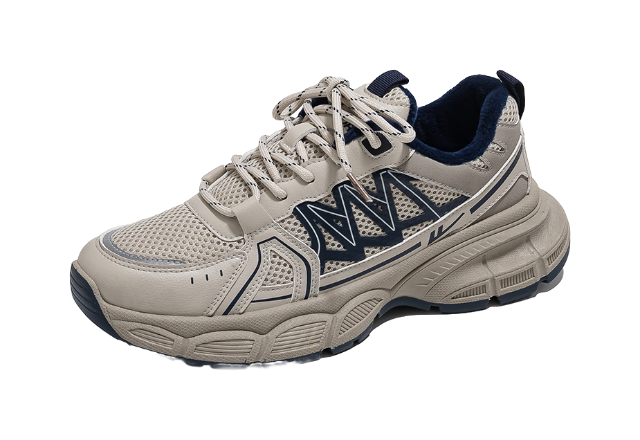 Warrior Breathable Height Increase Low top Casual Running Shoes Unisex Black 