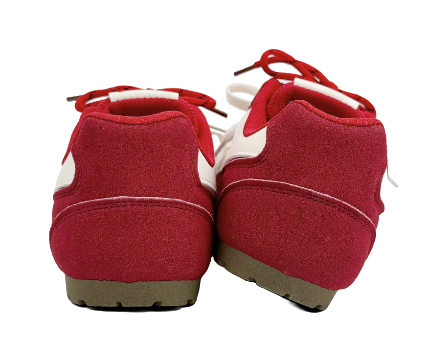 Warrior Cherries Rich Jam Red Abrasion Resistant Slip Resistant Low Top Casual Shoes Women's Red Beige 