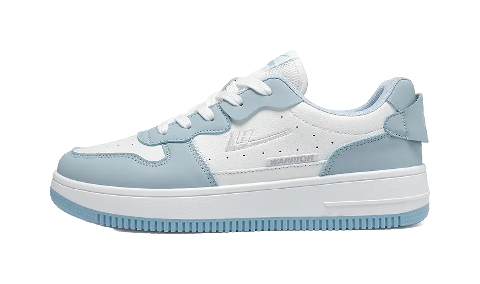 Warrior Classic Vintage White Sneakers Abrasion Resistant Height Increasing Low top Skateboard Shoes Unisex 