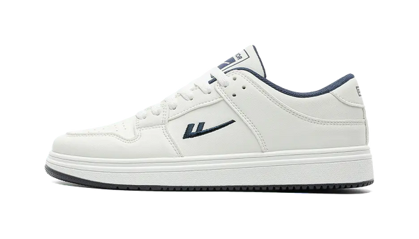Warrior Coverage Cushioning Abrasion Resistant Low Top Skateboard Shoes Unisex White Blue 