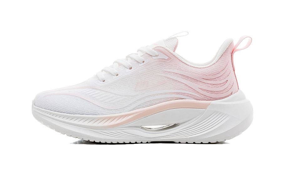 Warrior Cushioning Abrasion Resistant Breathable Low top Casual Running Shoes Women's White Pink 