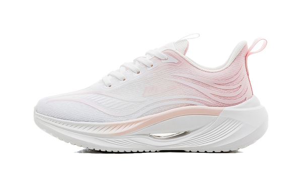 Warrior Cushioning Abrasion Resistant Breathable Low top Casual Running Shoes Women's White Pink 
