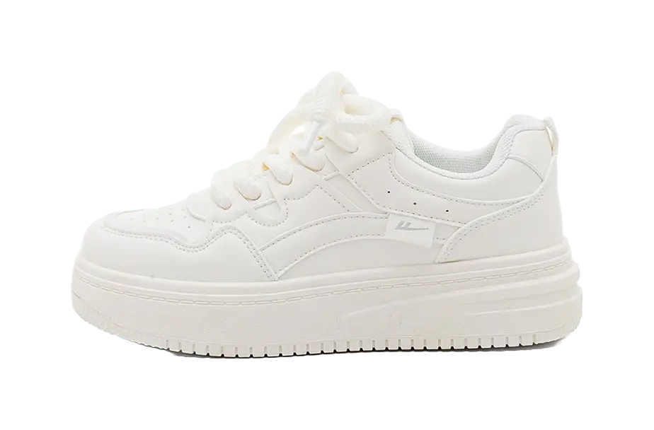 Warrior Cushioning Height Increase Low top Skateboard Shoes Women's Ecru 