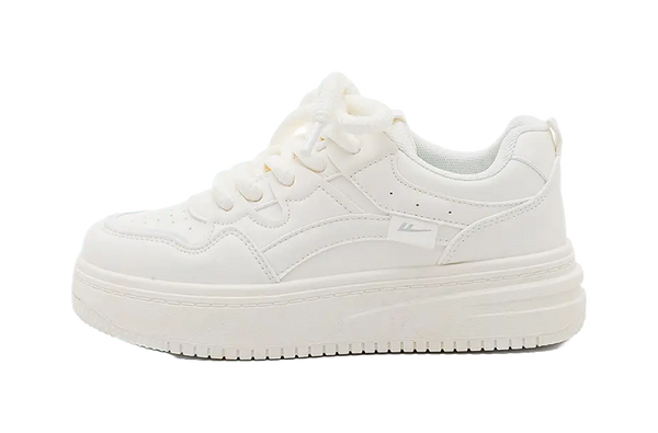 Warrior Cushioning Height Increase Low top Skateboard Shoes Women's Ecru 