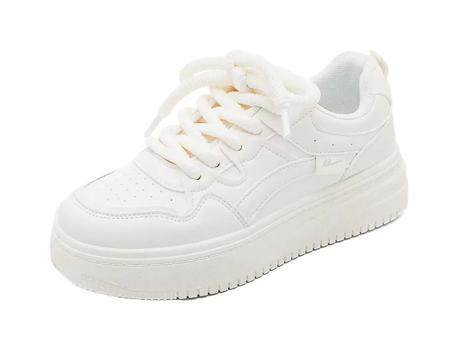 Warrior Cushioning Height Increase Low top Skateboard Shoes Women's Ecru 