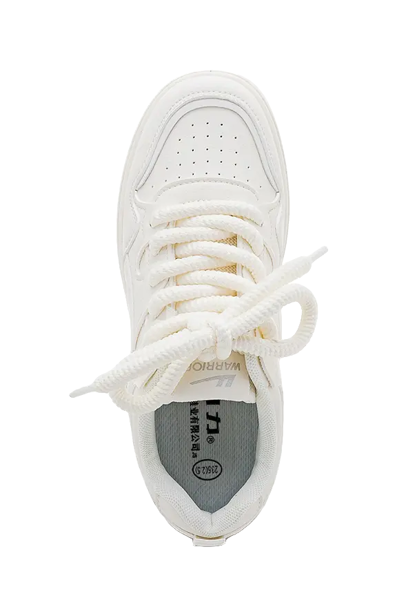 Warrior Cushioning Height Increase Low top Skateboard Shoes Women's Ecru 