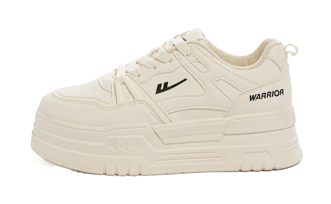 Warrior Durable Lightweight And Breathable Low Top Skateboard Shoes Women's White 