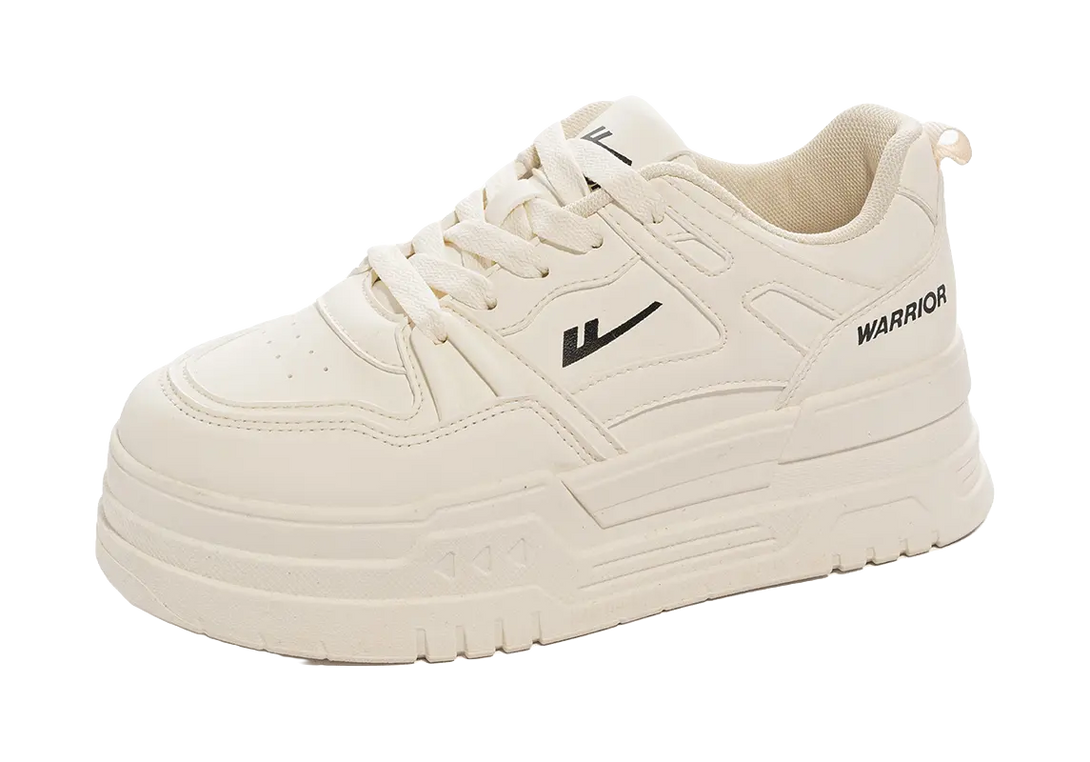 Warrior Durable Lightweight And Breathable Low Top Skateboard Shoes Women's White 