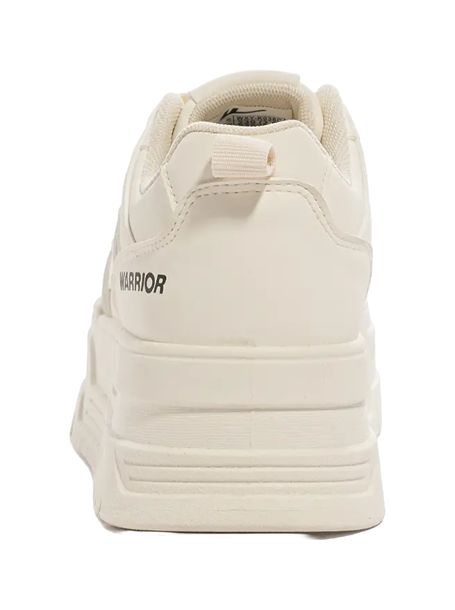 Warrior Durable Lightweight And Breathable Low Top Skateboard Shoes Women's White 