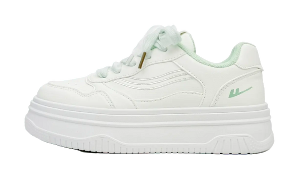 Warrior Fall Shiro Shoes Trendy Sneakers & Casual Shoes Low top Skateboard Shoes Women's White Green 