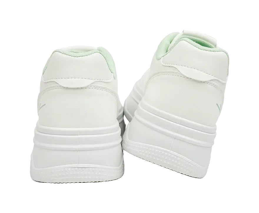 Warrior Fall Shiro Shoes Trendy Sneakers & Casual Shoes Low top Skateboard Shoes Women's White Green 