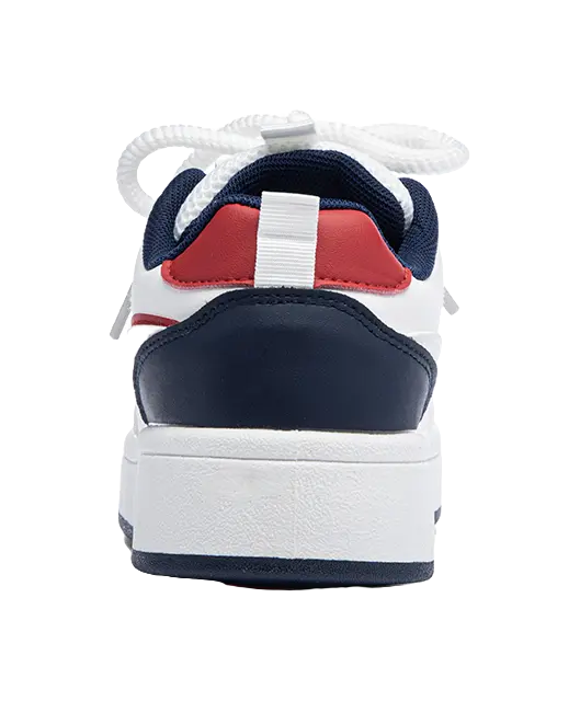 Warrior Height Increasing Abrasion Resistant Slip Resistant Low Top Skateboard Shoes Unisex White Dark Blue Red 