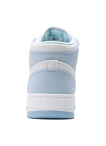 Warrior High-Top Skateboard Shoes Unisex White Blue 