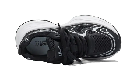 Warrior Low top Chunky Sneakers Unisex Silver Couple Shoes  VJSNEAKER