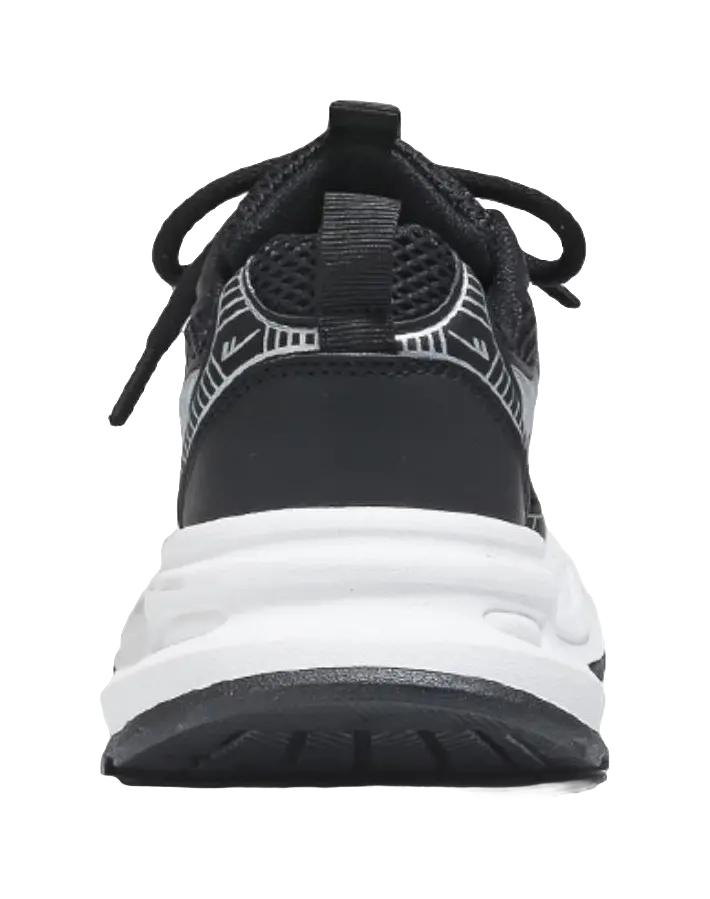 Warrior Low top Chunky Sneakers Unisex Silver Couple Shoes  VJSNEAKER