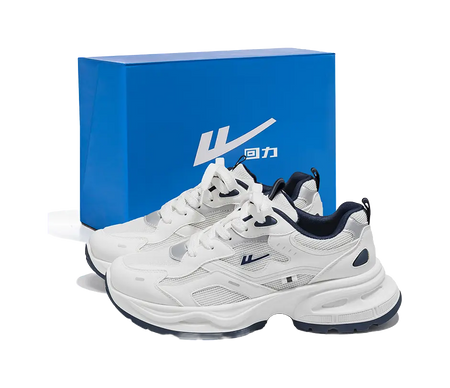 Warrior Low top Chunky Sneakers Unisex White Blue  VJSNEAKER