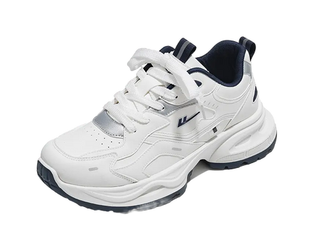 Warrior Low top Chunky Sneakers Unisex White Blue  VJSNEAKER