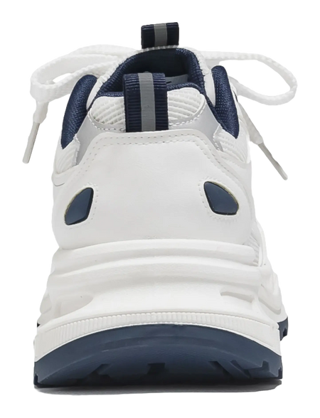 Warrior Low top Chunky Sneakers Unisex White Blue  VJSNEAKER