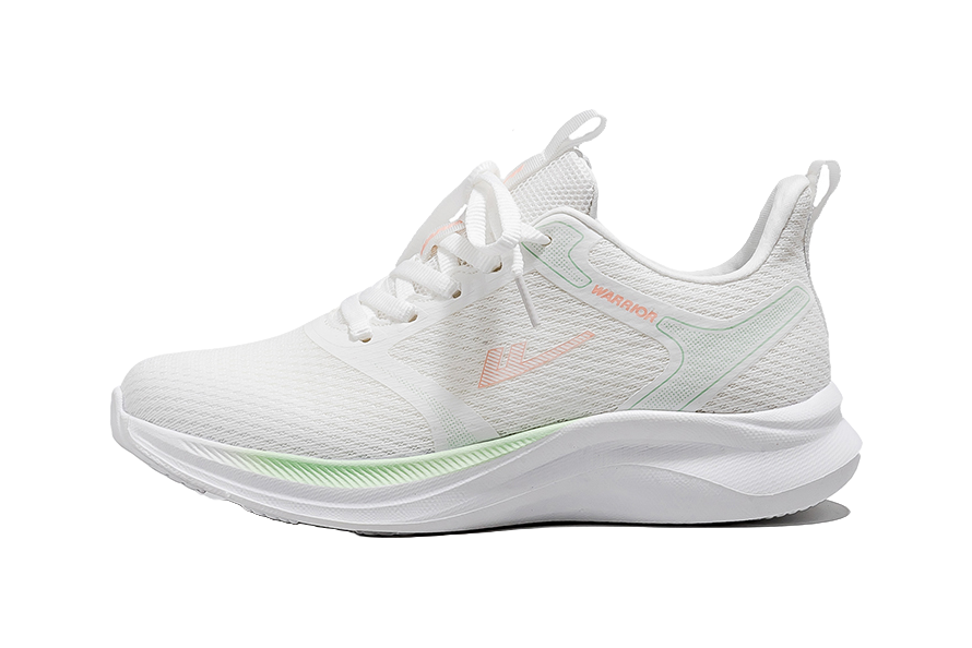 Warrior Low top Running Shoes Women's White Light Green 