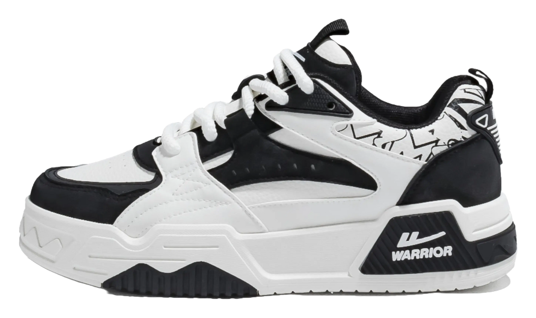 Warrior Low top Skateboard Shoes Men's Beige Gray 