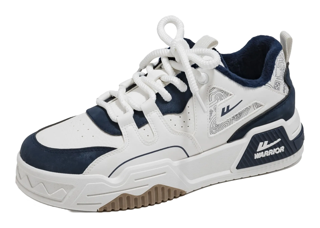 Warrior Low top Skateboard Shoes Men's Beige Gray 